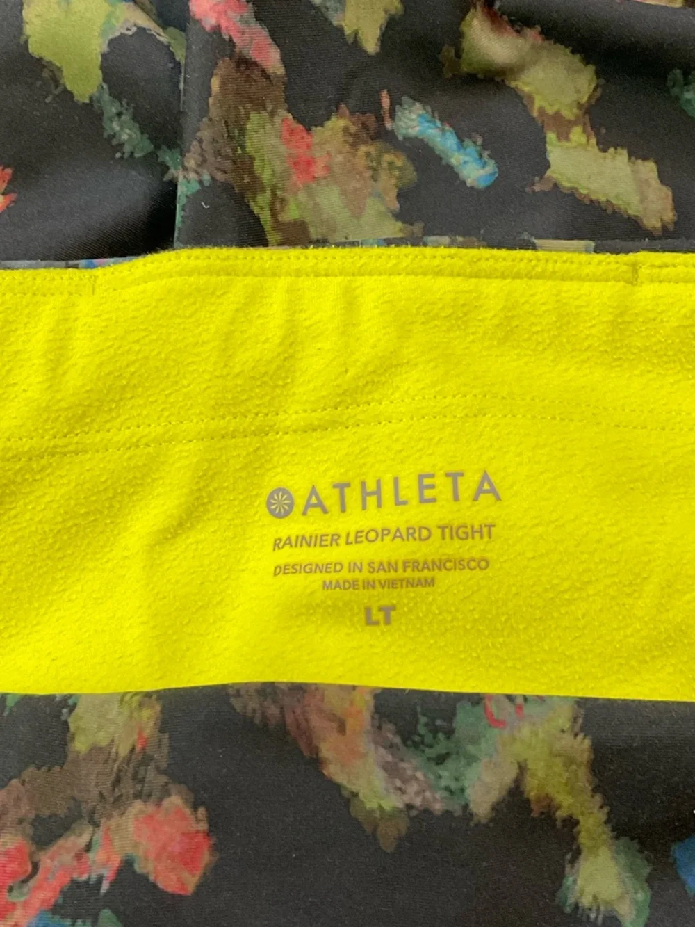 Athleta Rainier Leopard High Rise Tight Womens L - 29” Inseam - Picture 8 of 10